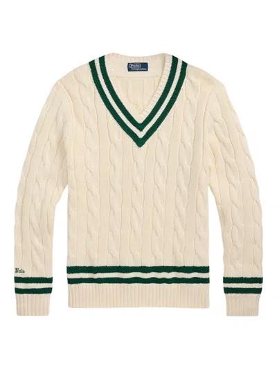 Polo Ralph Lauren The Iconic Cricket Jumper In White