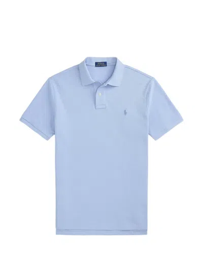 Polo Ralph Lauren The Iconic Custom Slim Fit Mesh Polo In Blue