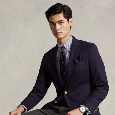 Polo Ralph Lauren The Iconic Doeskin Two-button Blazer In Blue