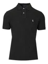 Polo Ralph Lauren Polo Pony-embroidered Polo Shirt In Black