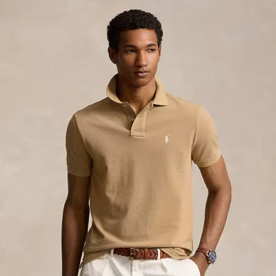 Polo Ralph Lauren The Iconic Mesh Polo Shirt In Brown