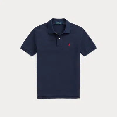 Polo Ralph Lauren Kids' The Iconic Mesh Polo Shirt In Refined Navy