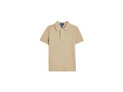 Polo Ralph Lauren The Iconic Mesh Polo Shirt (toddler/little Kid) Boy's Clothing Classic Khaki: 5 Little Kid In Neutral