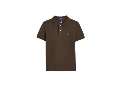 Polo Ralph Lauren The Iconic Mesh Polo Shirt (toddler/little Kid) Boy's Clothing Nutmeg Brown: 5 Little Kid