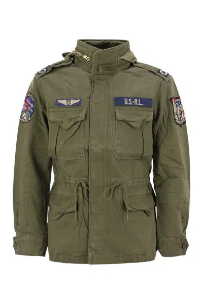Polo Ralph Lauren The Iconic Military Jacket With Logo In Green