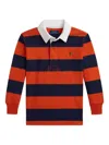 Polo Ralph Lauren The Iconic Rugby Polo Shirt In Orange