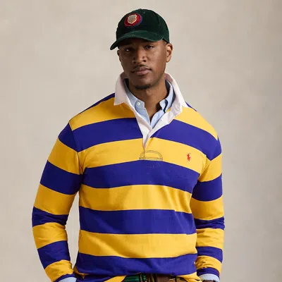 Polo Ralph Lauren The Iconic Rugby Shirt In Arctic Yellow/blue