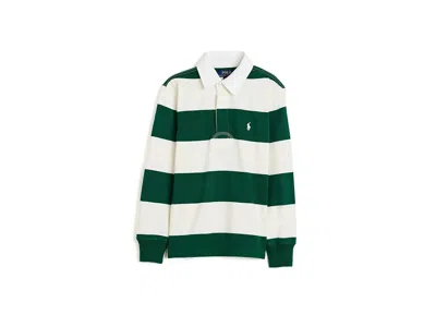 Polo Ralph Lauren The Iconic Rugby Shirt (big Kid) Boy's Clothing Hunter Green/nevis: Xl (18-20 Big Kid)