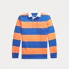 Polo Ralph Lauren Cotton Striped Rugby Shirt In Classic Peach/blue
