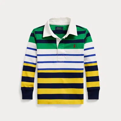 Polo Ralph Lauren Kids' The Iconic Rugby Shirt In Stem Multi ModeSens