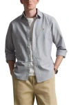 Polo Ralph Lauren The Iconic Solid Cotton Button-down Oxford Shirt In Gray
