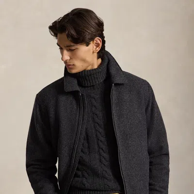 Polo Ralph Lauren The Langdon Tweed Jacket In Charcoal In Gray
