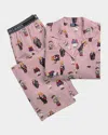Polo Ralph Lauren Bear Woven Pajama Set In Snowfall Bear Print