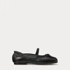 Polo Ralph Lauren Kids' The Pony Ballet Flat In Black
