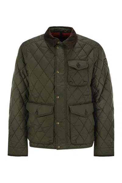 Polo Ralph Lauren Beaton Water Repellent Quilted Jacket In Olive Green