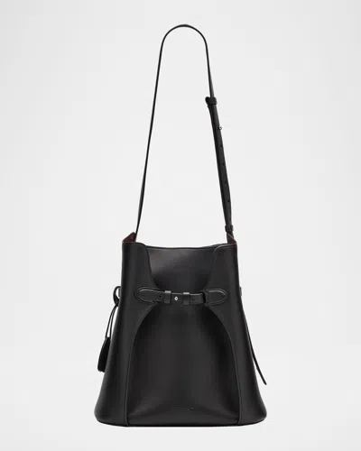 Polo Ralph Lauren The Ralph Calfskin Bucket Bag In Black