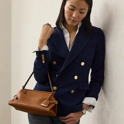 Polo Ralph Lauren The Ralph Calfskin Small Shoulder Bag In Rl Gold