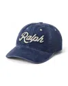 Polo Ralph Lauren Blue Baseball Cap With Logo Print On The Front And Rear Adjustable Buckle Closure In Blue
