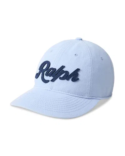 Polo Ralph Lauren The Ralph Logo Twill Ball Cap In Pebble Blue