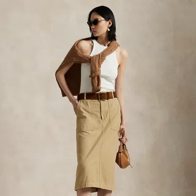 Polo Ralph Lauren The Ricky Skirt In Khaki