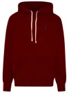 Polo Ralph Lauren The Rl Fleece Hoodie In Red Carpet