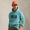 Polo Ralph Lauren The Rl Fleece Logo Hoodie In Deep Seafoam