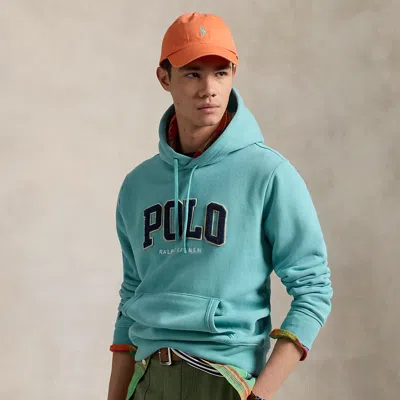 Polo Ralph Lauren The Rl Fleece Logo Hoodie In Deep Seafoam