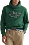 Polo Ralph Lauren The Rl Western Logo Fleece Hoodie In Green