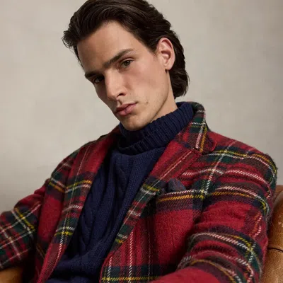 Polo Ralph Lauren The Rl67 Plaid Tweed Jacket In Antique Red Multi
