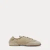 Polo Ralph Lauren The Suede Pony Ballerina Sneaker In Milkshake