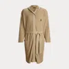 Polo Ralph Lauren Men's Thermal Hooded Robe In Classic Khaki Fld