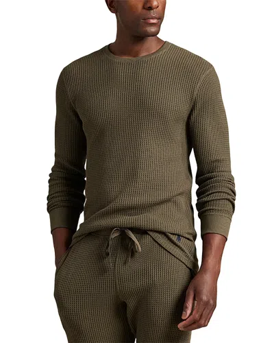 Polo Ralph Lauren Thermal Sleep Shirt In Green