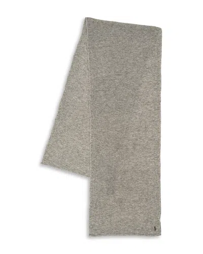 Polo Ralph Lauren Thermal Travel Scarf In Black