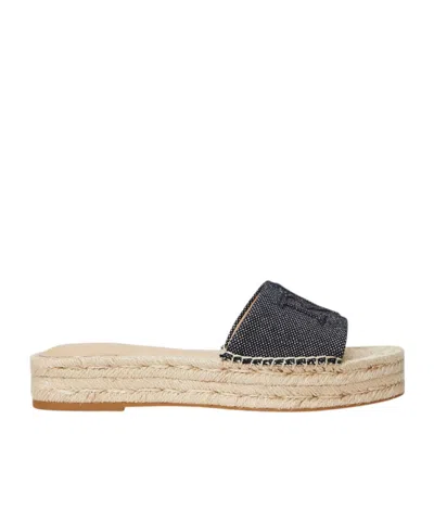 Polo Ralph Lauren Thick-soled Slippers In Brown