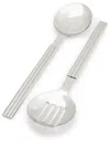 Polo Ralph Lauren Thorpe Serving Spoons (set Of 2) In Silver
