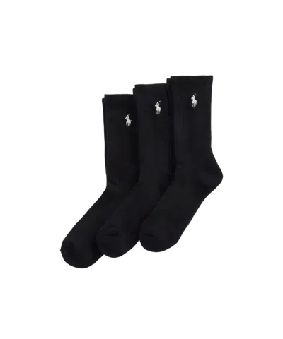 Polo Ralph Lauren Three Pairs Of Pure Cotton Socks In Green