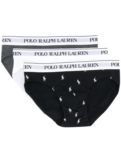 Polo Ralph Lauren Three-pack Logo Briefs In Multi