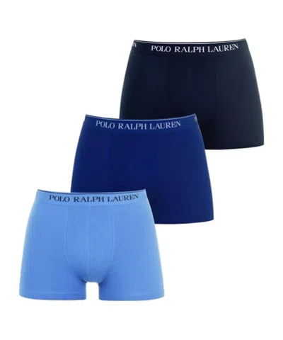Polo Ralph Lauren Three-pack Of Logo Boxer Briefs In Blue