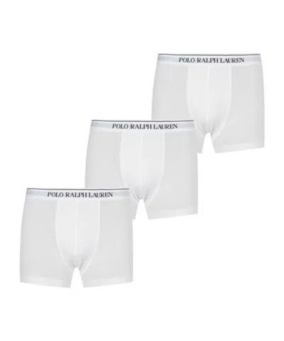 Polo Ralph Lauren Three-pack Of Logo Boxer Briefs In White