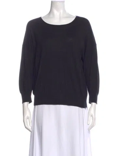 Pre-owned Polo Ralph Lauren Three-quarter Sleeve Polo In Black