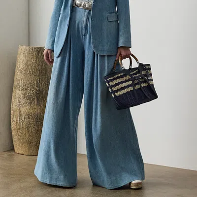 Polo Ralph Lauren Tiana Cotton Denim Pant In Light Indigo