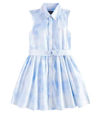 Polo Ralph Lauren Kids' Tie-dye Cotton Dress In Multicoloured