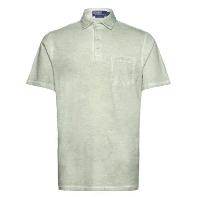 Polo Ralph Lauren Tie Dye Cotton-linen Polo Shirt In Green