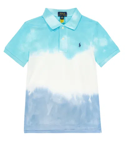 Polo Ralph Lauren Kids' Tie-dye Cotton Polo Shirt In Multi Multi