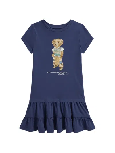 Polo Ralph Lauren Kids' Tiered Dress In Blue