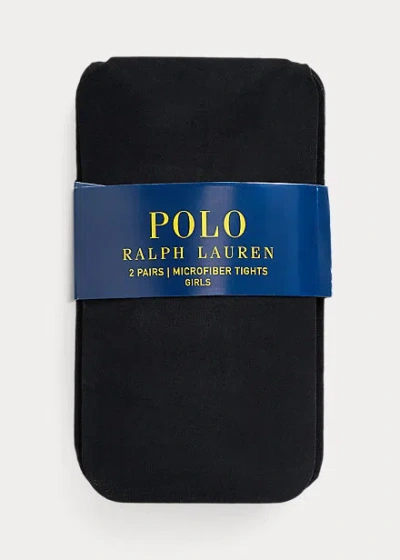 Polo Ralph Lauren Kids' Tights 2-pack In Black