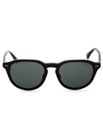 Polo Ralph Lauren Timeless Round Unisex Sunglasses In Green