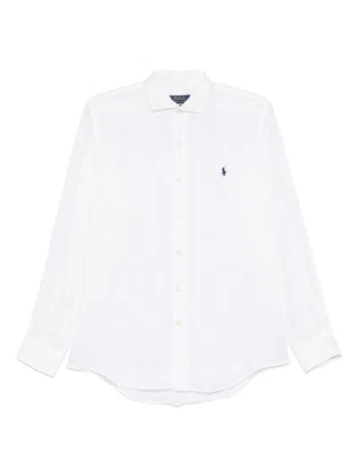 Polo Ralph Lauren Timeless White Shirt With Signature Polo Pony Motif