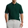 Polo Ralph Lauren Tipped Mesh Polo Shirt In Moss Agate