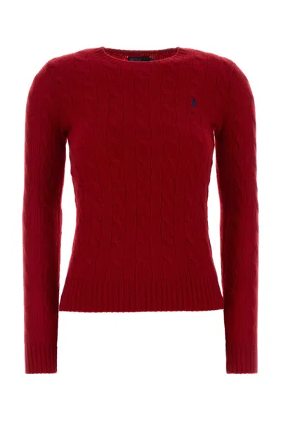 Polo Ralph Lauren Tiziano Red Wool Blend Sweater